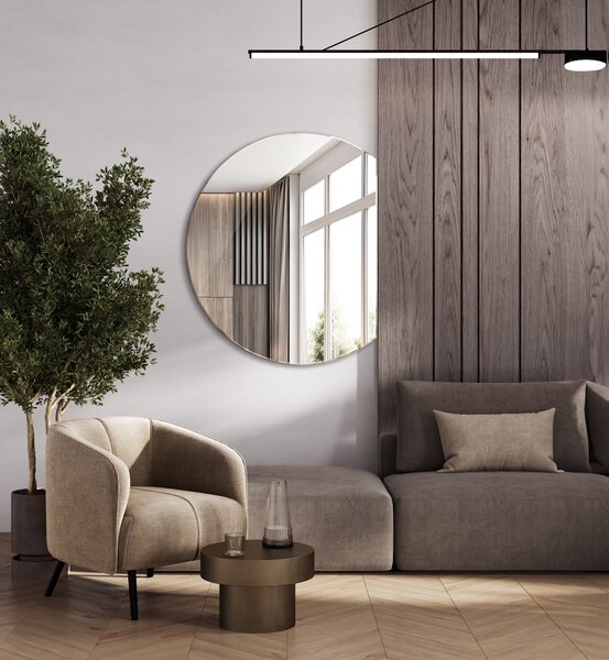 Zrkadlomat.sk Zrkadlo s vyrezanou stranou bez rámu Zrkadlo s vyrezanou stranou bez rámu 63x70 cm low-63x70-00000000