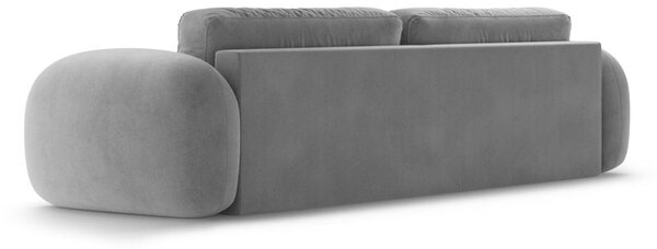 Tmavosivá zamatová rozkladacia/s úložným priestorom pohovka 262 cm Tonale – Cosmopolitan Design