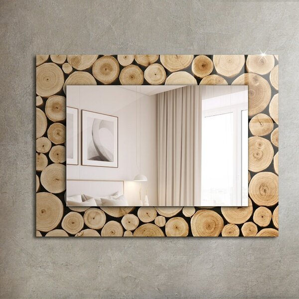 Zrkadlomat.sk Zrkadlo s potlačeným rámom Zrkadlo s potlačeným rámom Prierezy kmeňov stromov lpp-00053736