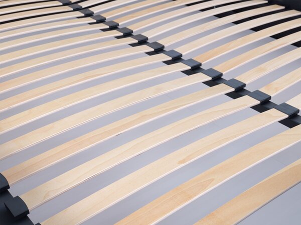 Čalúnená manželská posteľ s úložným priestorom Velo 160x200 - sivá Royal