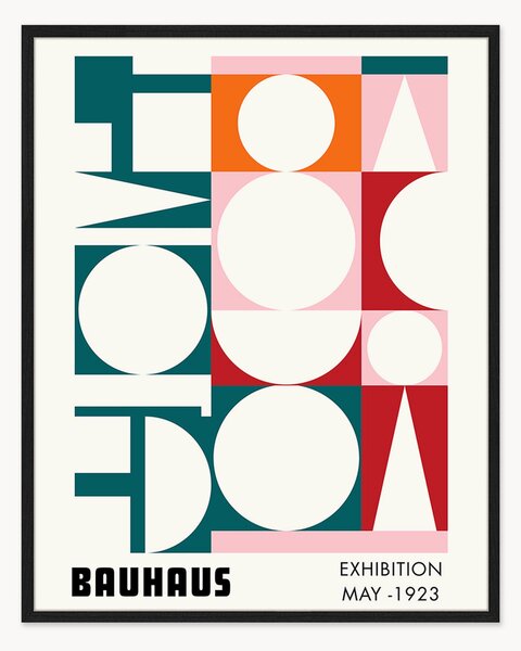 Nástenná dekorácia v ráme Bauhaus Exhibition May 1923