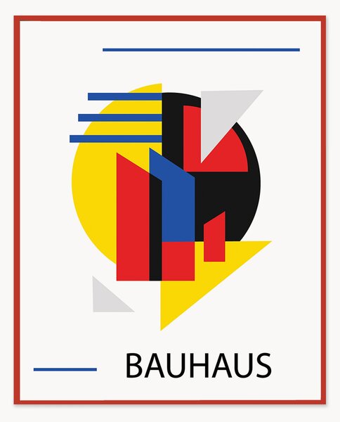 Nástenná dekorácia v ráme Bauhaus Minimal