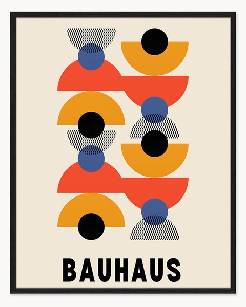 Nástenná dekorácia v ráme Bauhaus