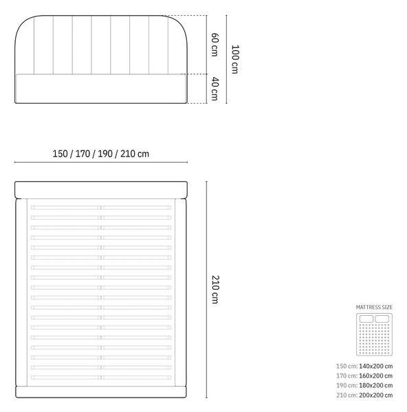 Svetlohnedá čalúnená dvojlôžková posteľ s úložným priestorom s roštom 160x200 cm Juno – Windsor & Co Sofas