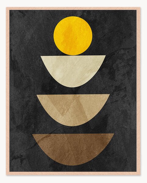 Nástenná dekorácia v ráme Organic Shapes