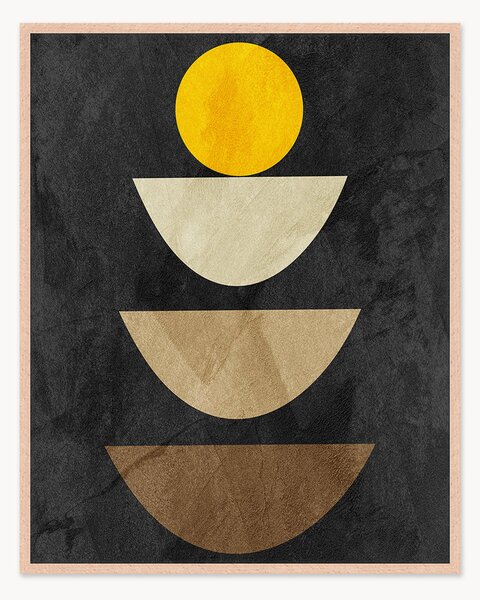 Nástenná dekorácia v ráme Organic Shapes