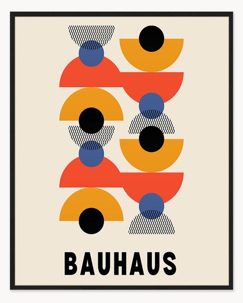 Nástenná dekorácia v ráme Bauhaus