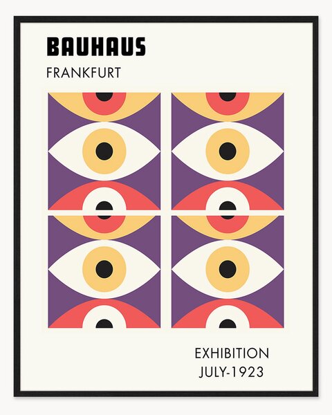 Nástenná dekorácia v ráme Bauhaus Frankfurt Exhibition