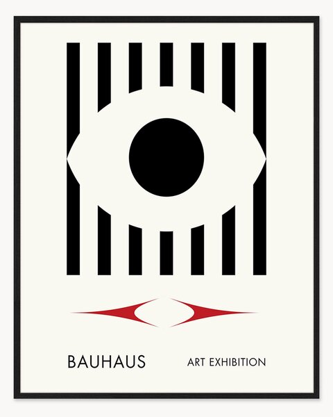 Nástenná dekorácia v ráme Bauhaus Art Exhibition