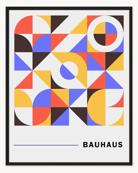 Nástenná dekorácia v ráme Retro Moderns Bauhaus Poster