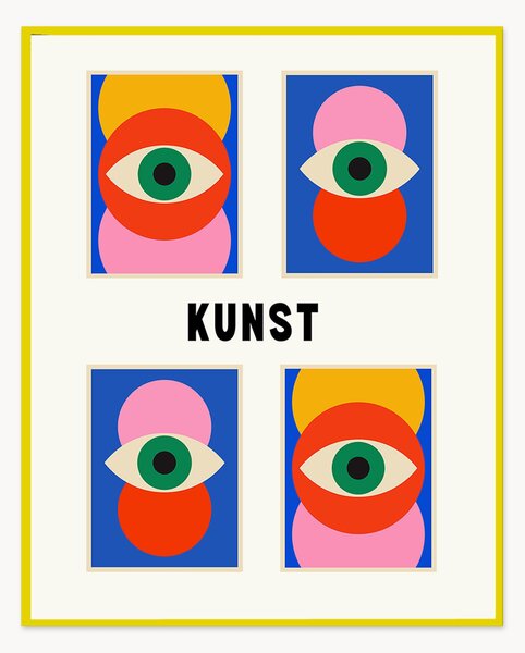 Nástenná dekorácia v ráme Kunst