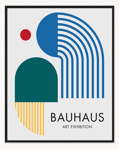 Nástenná dekorácia v ráme Bauhaus Art Exhibition