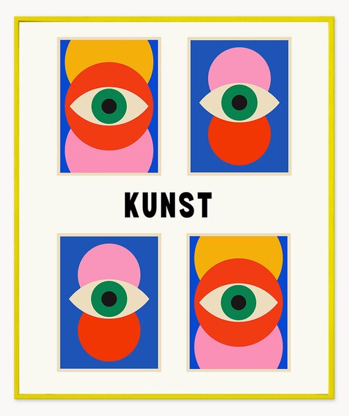 Nástenná dekorácia v ráme Kunst