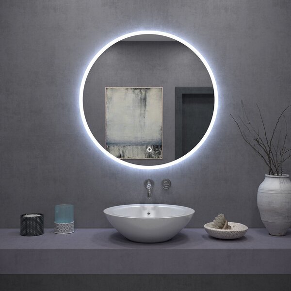 Rea Zrkadlo ⌀60 cm s regulovateľným LED osvetlením HOM-02837