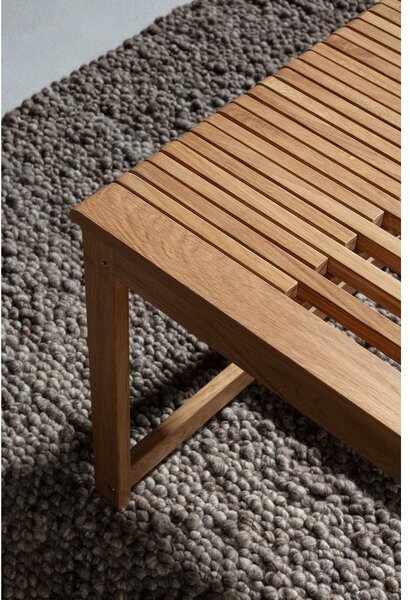 Konferenčný stolík z dubového dreva v prírodnej farbe 60x70 cm Unai – MOME