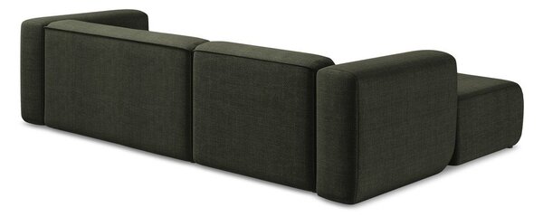 Zelená rohová pohovka (ľavý roh/s leňoškou) Ekahi – Makamii