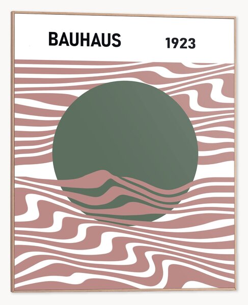 Nástenná dekorácia v ráme Bauhaus