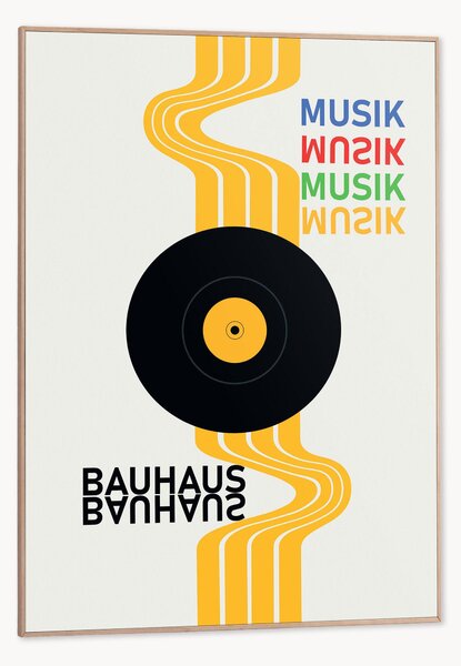 Nástenná dekorácia v ráme Bauhaus