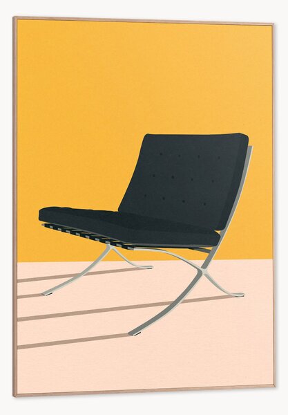 Nástenná dekorácia v ráme Barcelona Chair