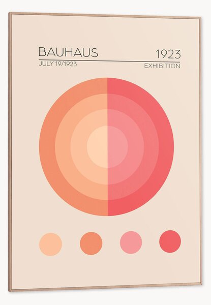 Nástenná dekorácia v ráme Bauhaus