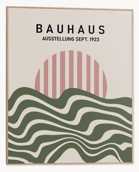 Nástenná dekorácia v ráme Bauhaus