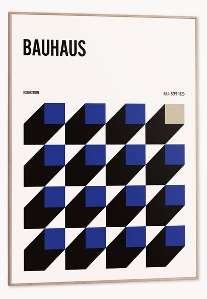Nástenná dekorácia v ráme Bauhaus