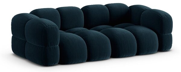Tmavomodrá zamatová pohovka 250 cm Loretto – Cosmopolitan Design