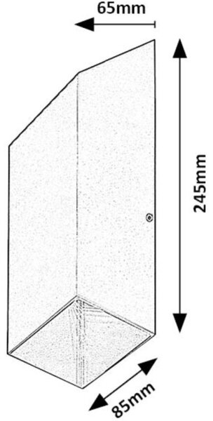 Rabalux 77050 - LED Vonkajšie nástenné svietidlo TILBURG LED/10W/230V IP54