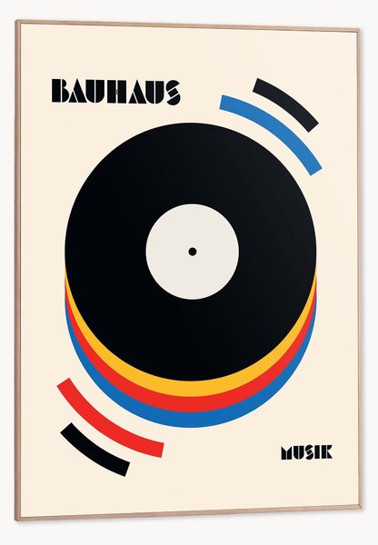 Nástenná dekorácia v ráme Bauhaus