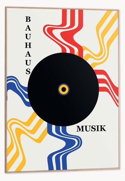 Nástenná dekorácia v ráme Bauhaus