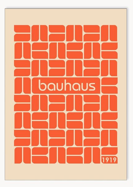 Nástenná dekorácia Bauhaus Orange