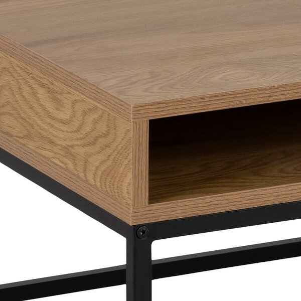Konferenčný stolík s doskou v dubovom dekore v tmavoprírodnej farbe 80x80 cm Willford – Actona