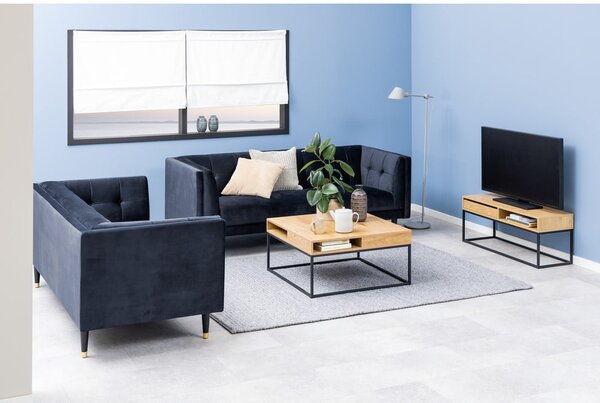 Konferenčný stolík s doskou v dubovom dekore v tmavoprírodnej farbe 80x80 cm Willford – Actona