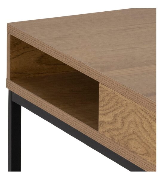 Konferenčný stolík s doskou v dubovom dekore v tmavoprírodnej farbe 80x80 cm Willford – Actona