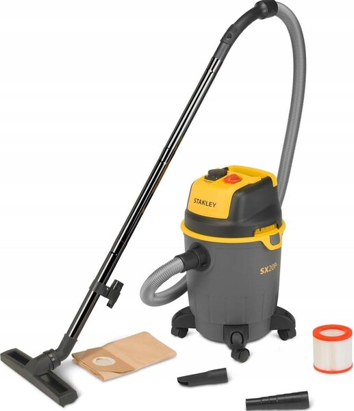 Stanley SXVC20PTE Priemyselný vysávač Black Yellow 1200 W