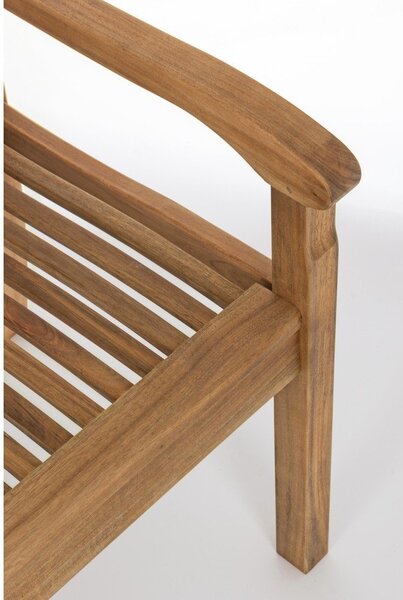 Drevená záhradná lavica v prírodnej farbe Noemi – Bizzotto