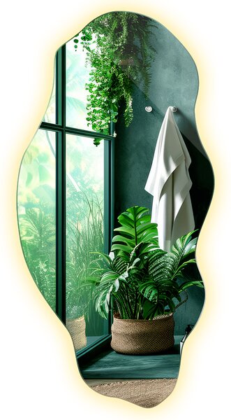 Zrkadlomat.sk Nepravidelne led zrkadlo elegantný Nepravidelne led zrkadlo elegantný 40x80 cm lnbl1-40x80-00000000