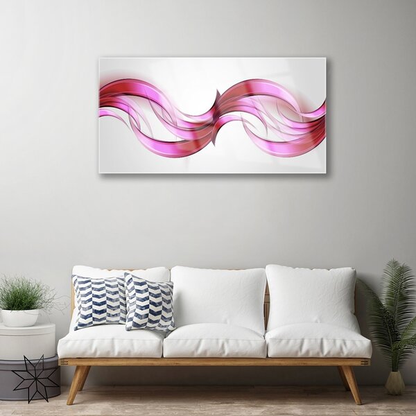Skleneny obraz Abstrakcia vlny art umenie 100x50 cm 2 Prívesky