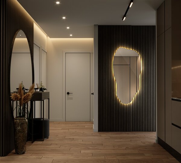 Zrkadlomat.sk Nepravidelne led zrkadlo veľkolepé Nepravidelne led zrkadlo veľkolepé 40x80 cm lnbl2-40x80-00000000