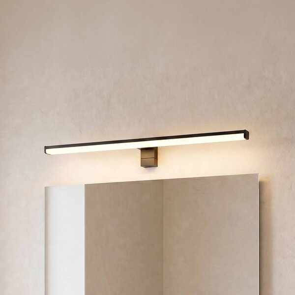 Trio Lighting Nástenné LED svietidlo Lino, čierna matná/biela, Čierna, Kúpeľňa, Hliník, Moderný, Nástenné svietidlo
