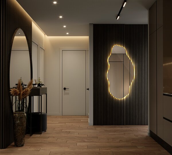Zrkadlomat.sk Nepravidelne led zrkadlo elegantný Nepravidelne led zrkadlo elegantný 40x80 cm lnbl1-40x80-00000000