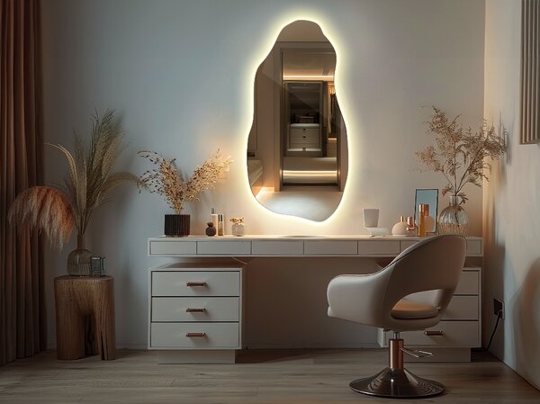 Zrkadlomat.sk Nepravidelne led zrkadlo veľkolepé Nepravidelne led zrkadlo veľkolepé 40x80 cm lnbl2-40x80-00000000
