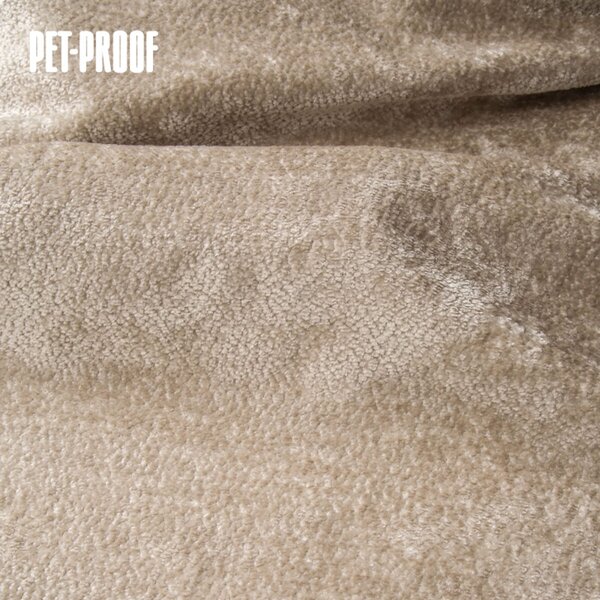 Velurová potahová látka Aphrodite Beige pro nábytek, metráž - Pet Proof