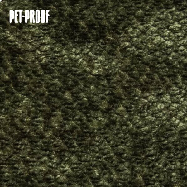 Velurová potahová látka Aphrodite Olive pro nábytek, metráž - Pet Proof