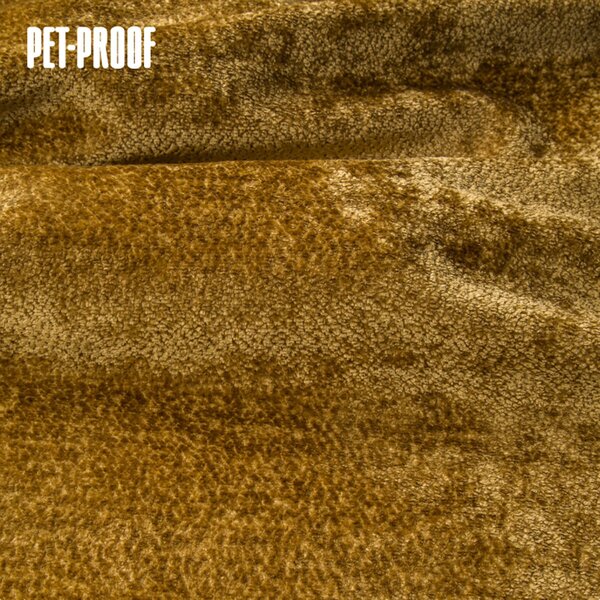 Velurová potahová látka Aphrodite Honey pro nábytek, metráž - Pet Proof