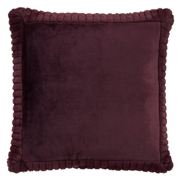 Dekoračný vankúš z mikroplyšu 55x55 cm Velvet and Faux Fur – Catherine Lansfield