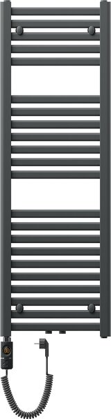 Mexen Hades, elektrické vykurovacie teleso 1200 x 400 mm, 600 W, antracitová, W104-1200-400-2600-66