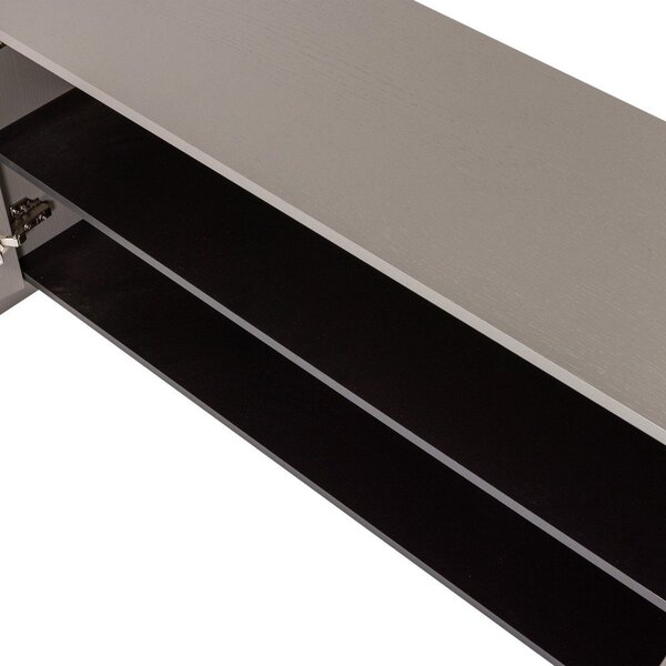Sivý TV stolík v dekore jaseňa 200x53x44 cm Brock – WOOOD