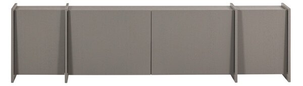 Sivý TV stolík v dekore jaseňa 200x53x44 cm Brock – WOOOD