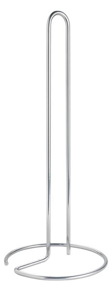 Oceľový stojan na papierové utierky v lesklo striebornej farbe ø 14 cm Luxy – Metaltex